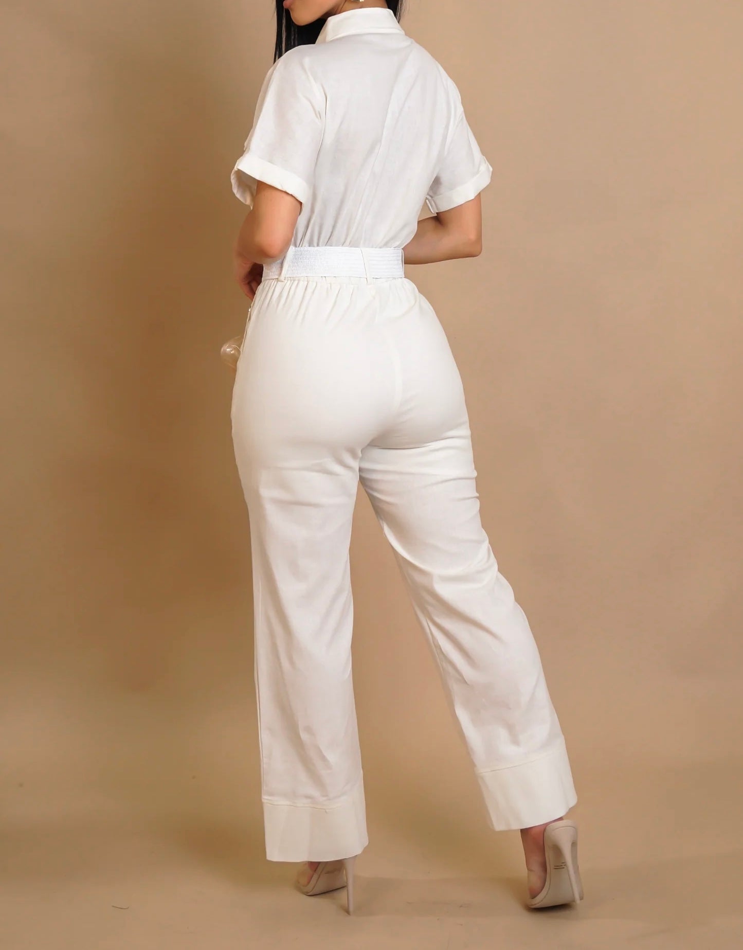 Sandshell Jumpsuit - Ivory