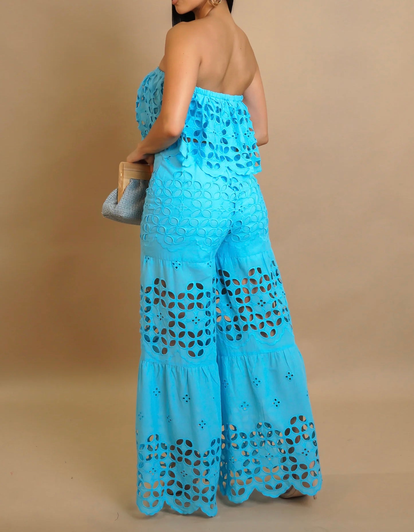 Know My Worth Pant Set - Blue