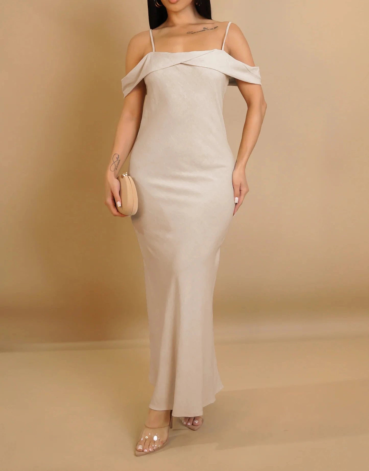 The Worst Of It Midi Dress - Oatmeal