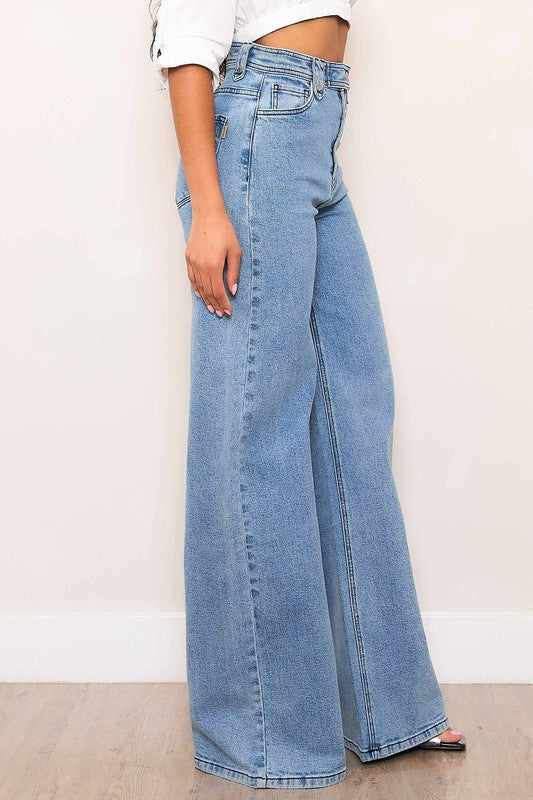 Vibrant Wide Leg - Medium Stone