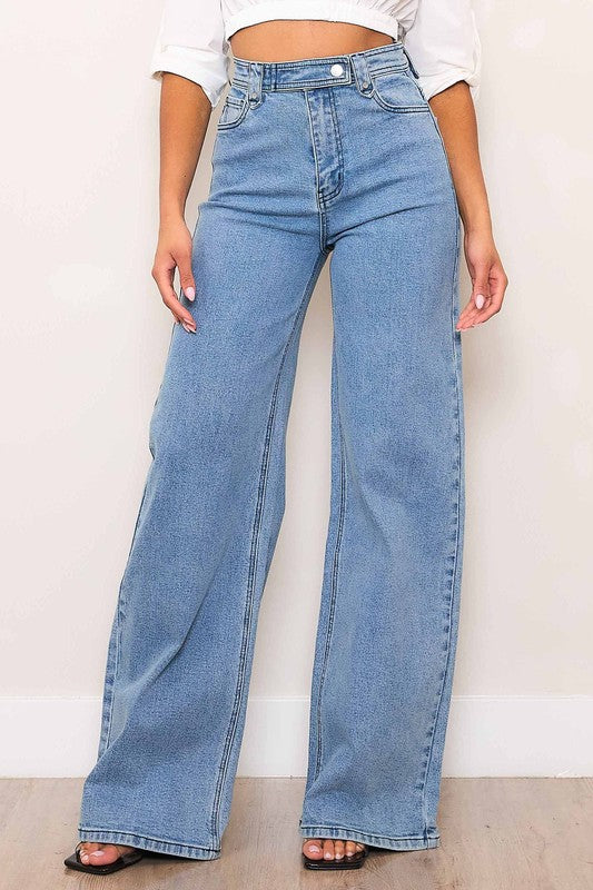 Vibrant Wide Leg - Medium Stone