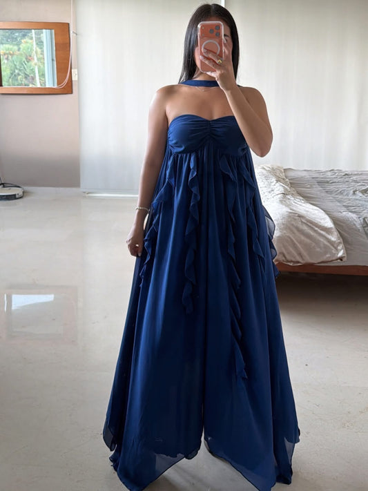 Holiday Neckline Maxi Dress