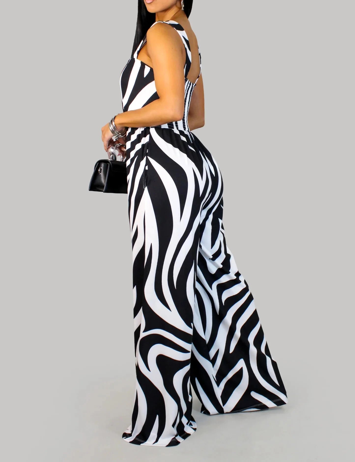 Cuva Agua Jumpsuit - Black & White