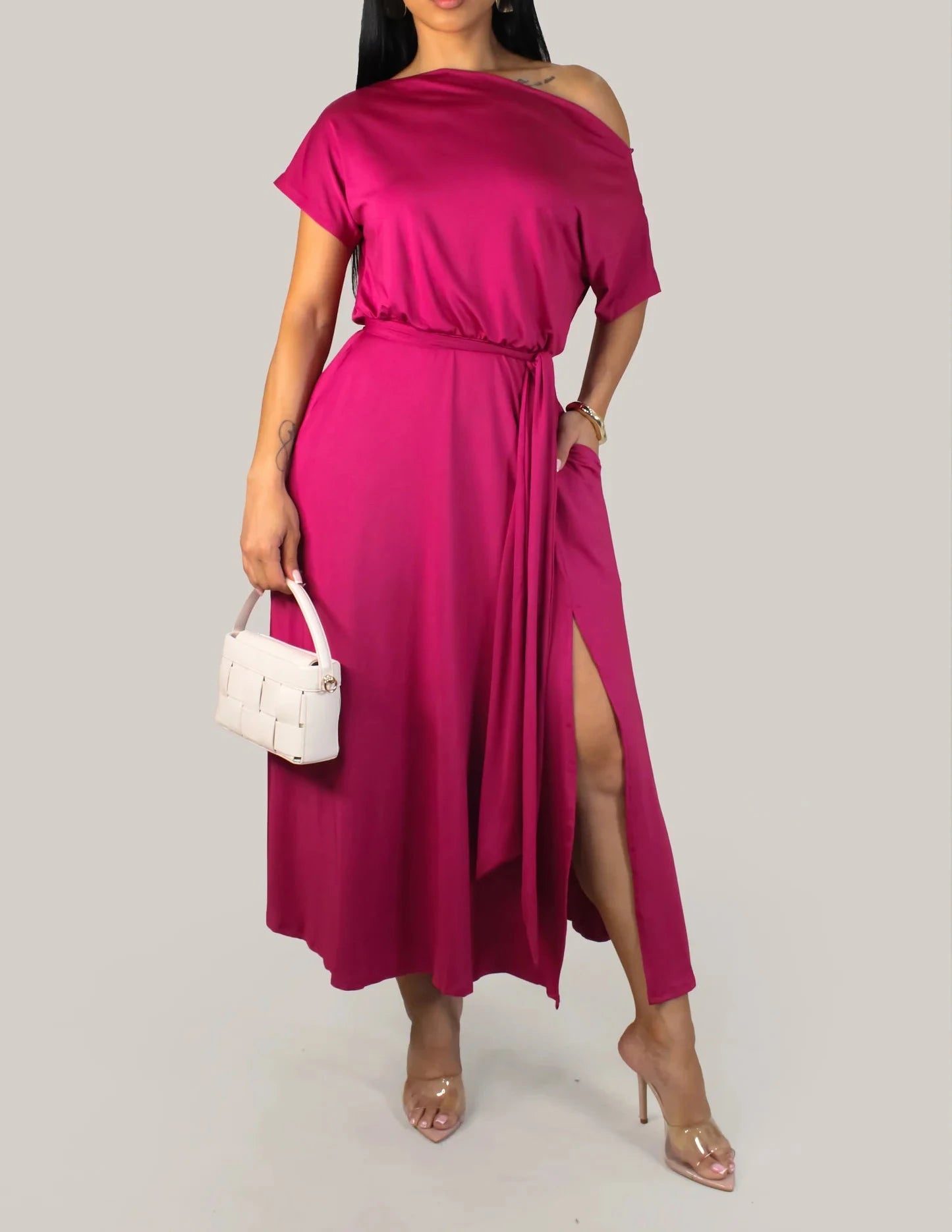 Moura M. Dress - Fucshia
