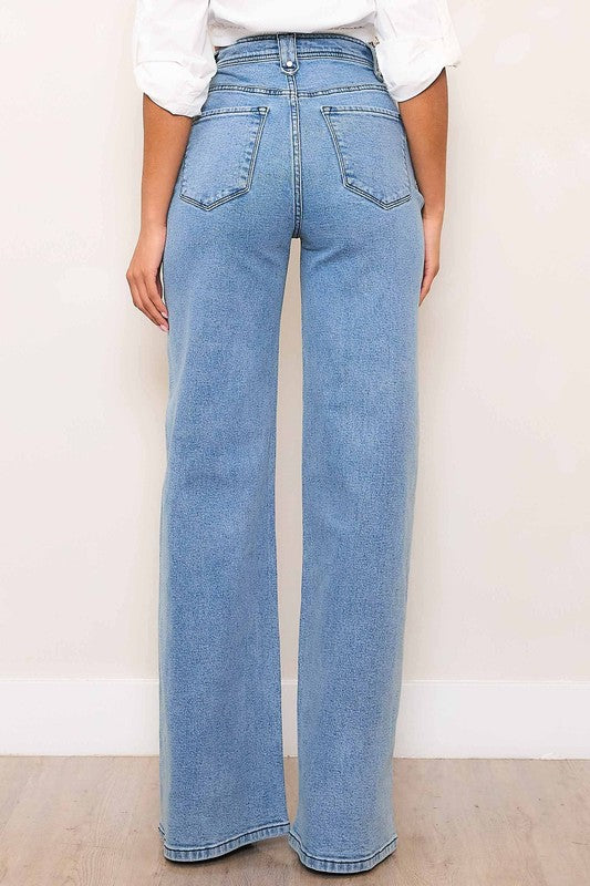 Vibrant Wide Leg - Medium Stone