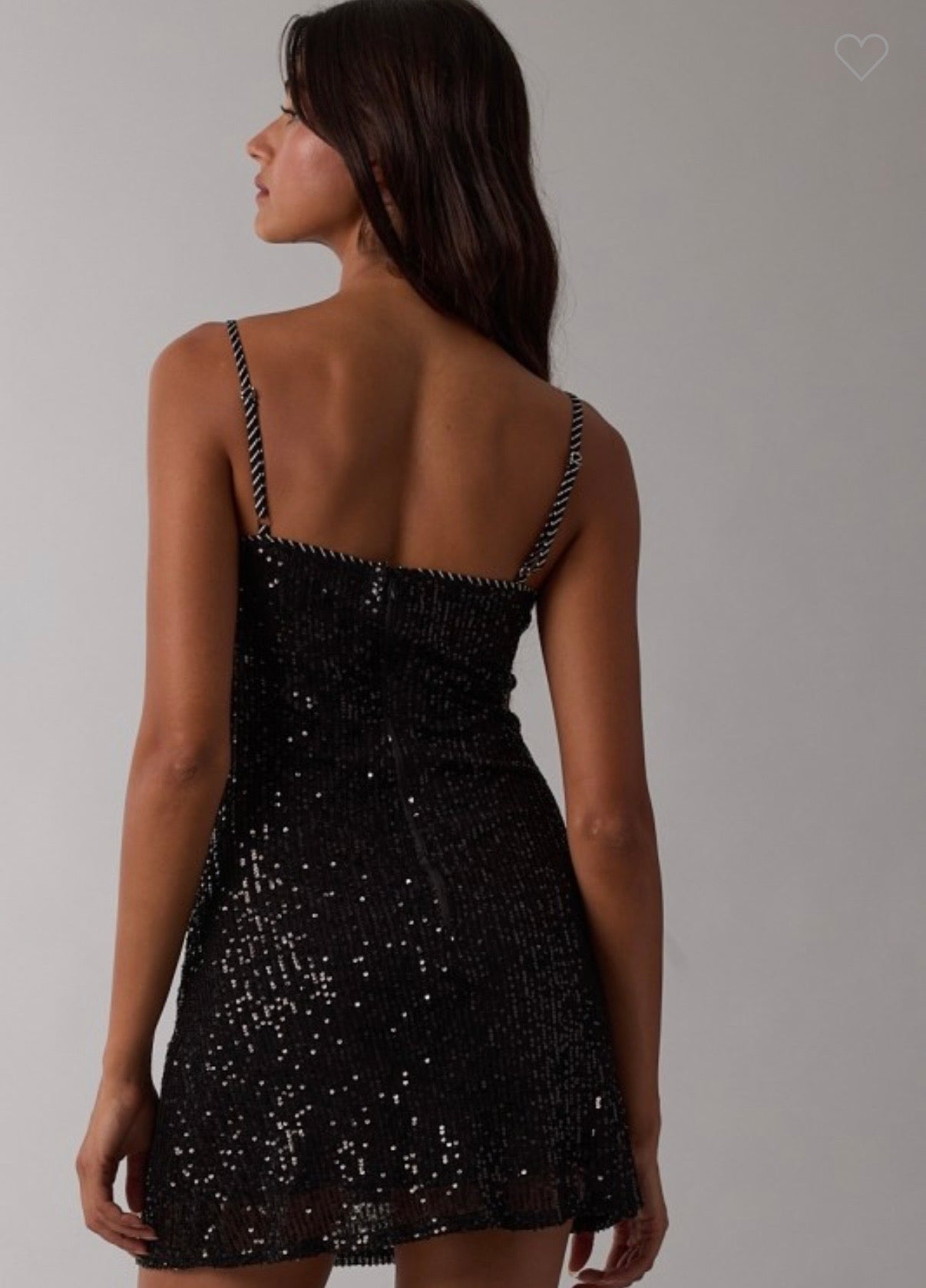 Sequin & Stripe Mini Dress